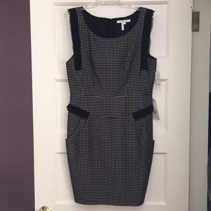 NWT Max and Cleo Black and Cream Polka Dot Dress